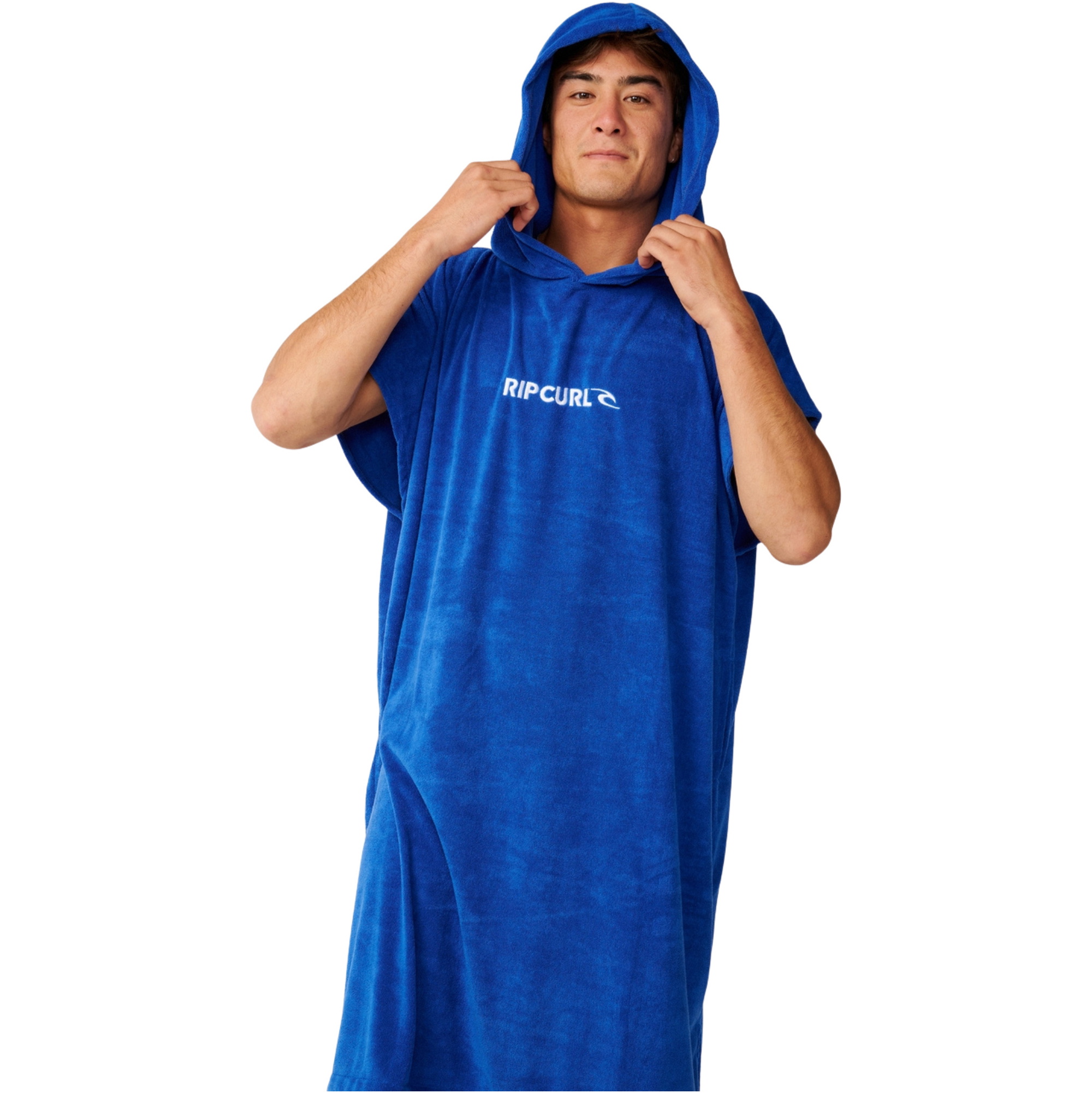 2026 Rip Curl Homem Brand Hooded Toalha 00ZMTO - Electric Cobalt